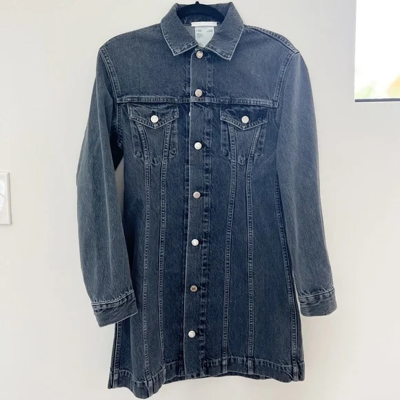 white christmas dresses S/S03 Helmut Lang Hybrid Lamb Leather Sleeve Raw Denim Jacket – Garment  Service main image 1